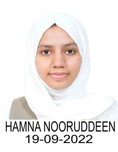 HAMNA NOORUDDEEN